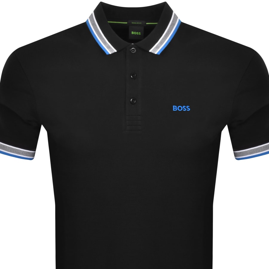 BOSS Paddy Polo T Shirt Black